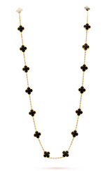 20 Motif Clover Necklace- Available in Black, White and Gold Clovers