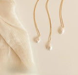 Silk Necklace with Freshwater Pearl