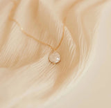 Silk Necklace with Freshwater Pearl