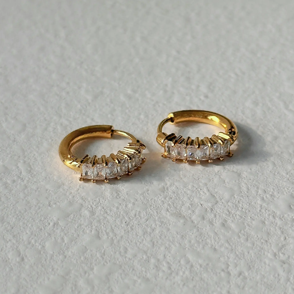 Cubic Zirconia Huggies