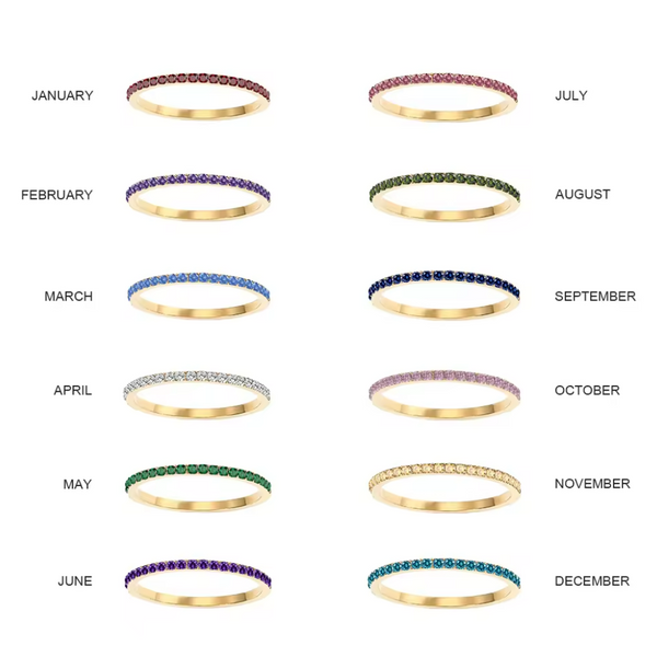 Birthstone Eternity Band