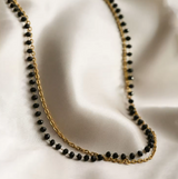 Black Beaded Necklace