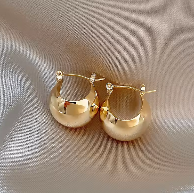 Boat Earrings- Available in gold and silver