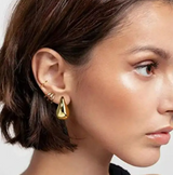 Drop Stud Earrings- Gold & Silver