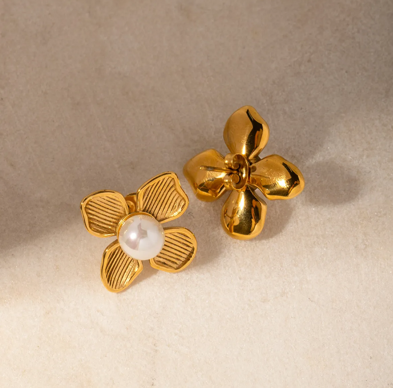 Pearl Blossom Earrings