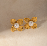 Pearl Blossom Earrings