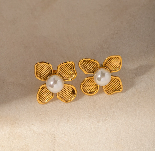 Pearl Blossom Earrings
