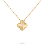 Single Motif Clover Necklace- Available in Black, White and Gold Clovers