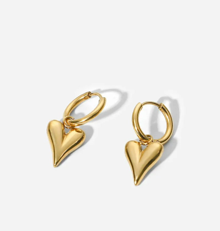 Heart Charm Earrings