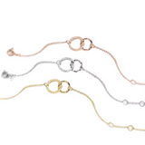 Interlinked Loop Bracelet- Available in Gold, Rose Gold and Silver