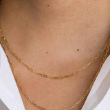 Fine Paper Clip Necklace- Available in Gold, Rose Gold & Silver