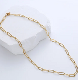 Fine Paper Clip Necklace- Available in Gold, Rose Gold & Silver