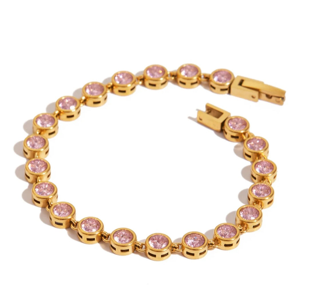 Bezel Tennis Bracelet- Available in multiple styles