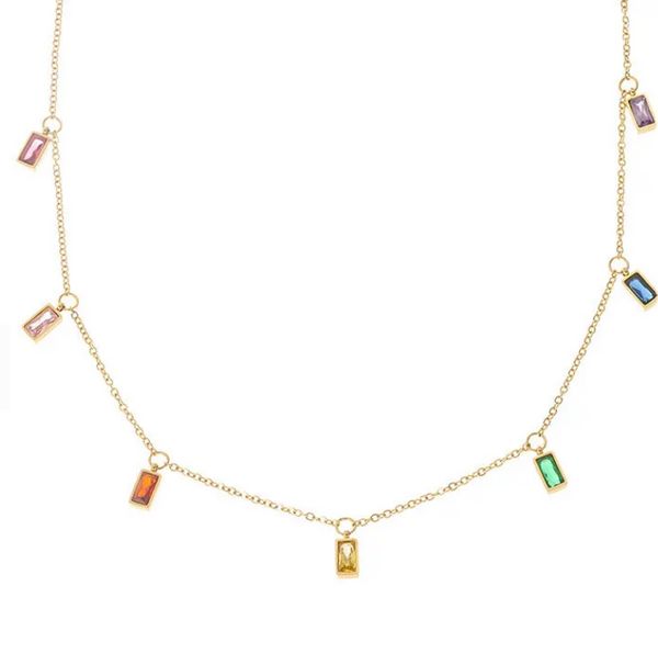 Rainbow Charm Necklace