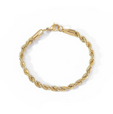 Rope Bracelet-Gold and Silver