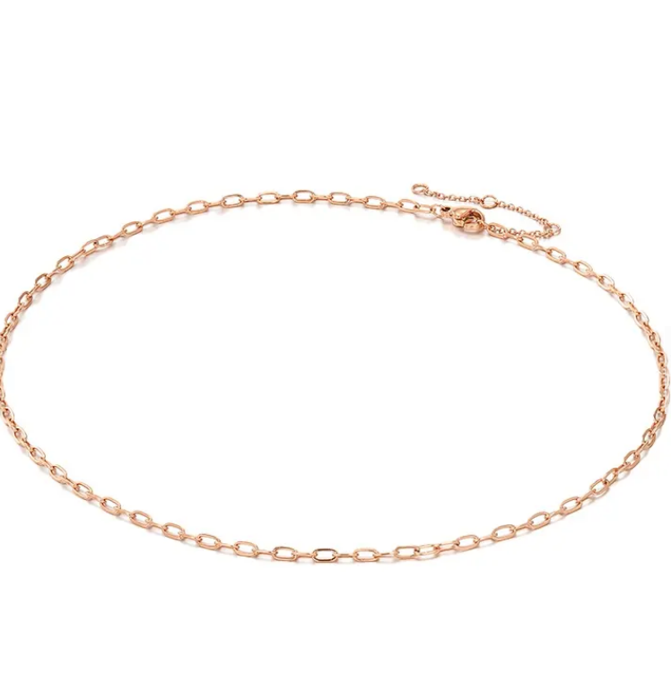 Fine Paper Clip Necklace- Available in Gold, Rose Gold & Silver