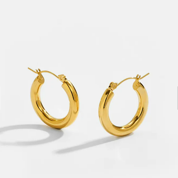 Royal Hoops- Gold, Silver, Rose Gold