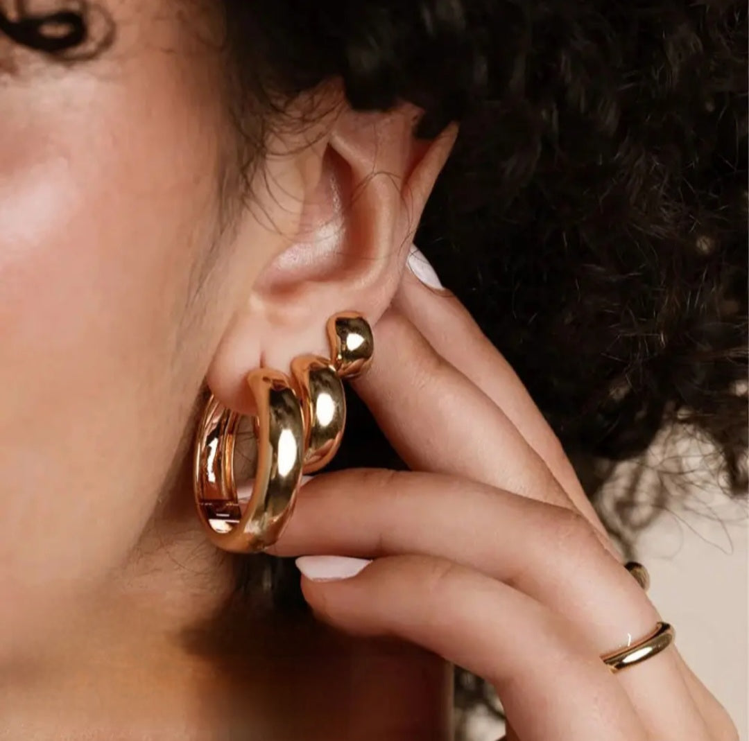 Seren Bold Hoops