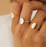 Oval Signet Ring- Available in Gold and Silver