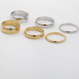 Flat Gold Band Ring