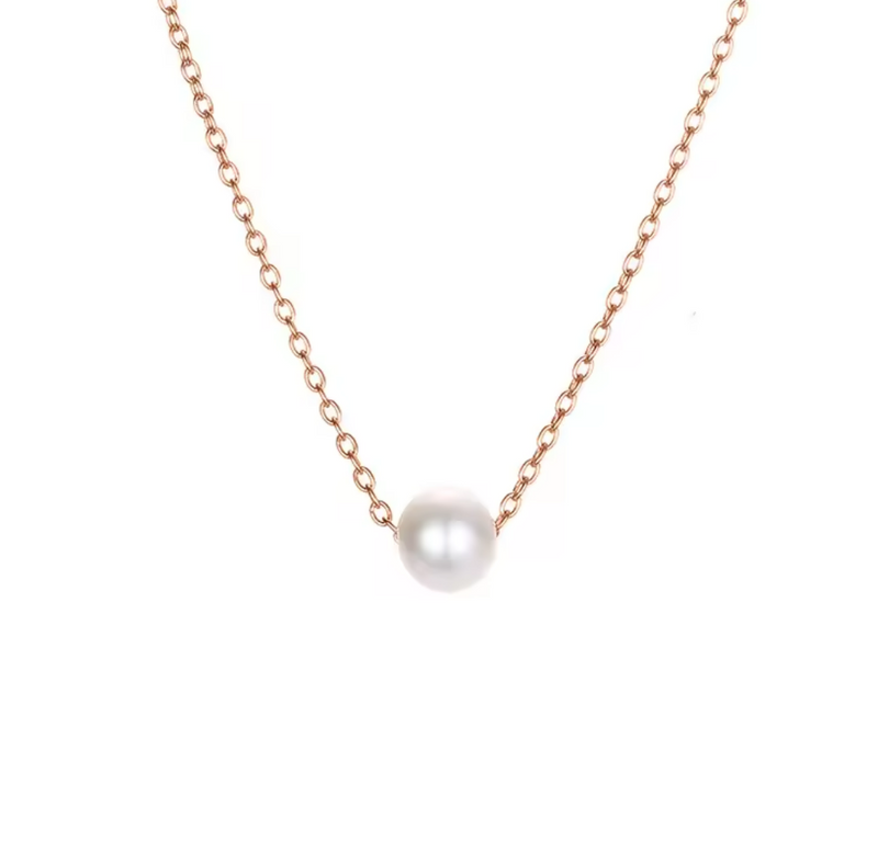 Pearl Pendant Necklace- Available in Gold, Rose Gold and Silver