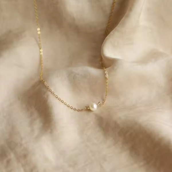 Pearl Pendant Necklace- Available in Gold, Rose Gold and Silver