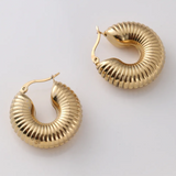 Bold Textured Hoops