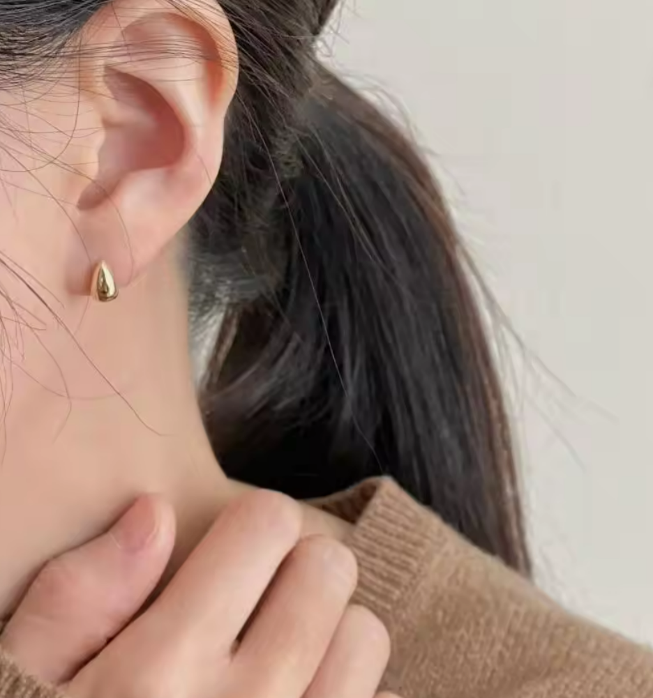 Tiny Drop Studs- Gold and Silver