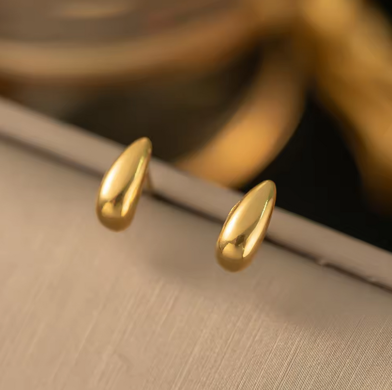 Tiny Drop Studs- Gold and Silver