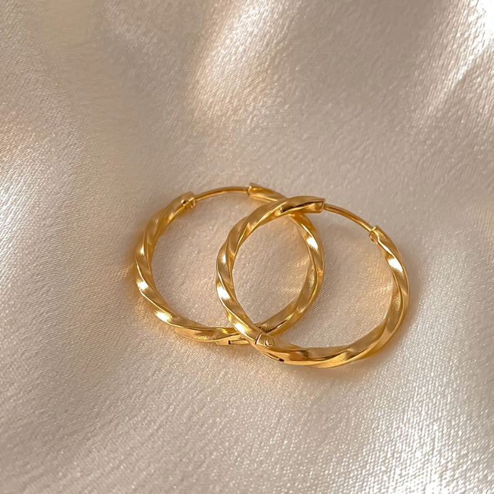 Whisper Hoops- Available in Gold and Silver