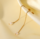 Drop Pearl Earrings