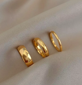 Flat Gold Band Ring